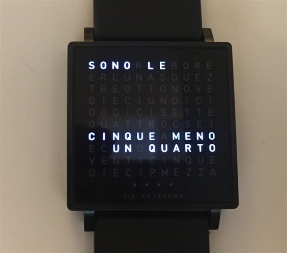 Oiritaly Montre Quartz Unisex QLOCKTWO BLACK Montres